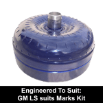 Billet Extended Heavy Duty Torque Converter to suit Toyota A442 4 Speed behind a GM LS V8