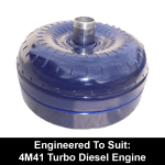 Billet Heavy Duty Torque Converter to suit 5 Speed V5A51 Factory Replacement behind 4M41 (Exchange)