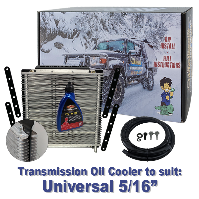 Universal 516 Transmission Cooler (DIY Installation Box) & Fluid
