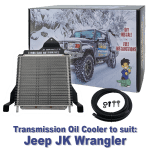 Heavy Duty Transmission Oil Cooler Kit to suit Jeep JK Wrangler (Petrol) with 4 and 5 Speed Auto