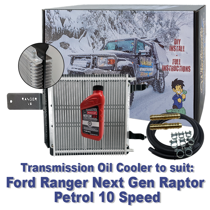 Ford Ranger Raptor Next Gen 10 Speed Petrol Transmission Cooler (DIY Installation Box) & Fluid